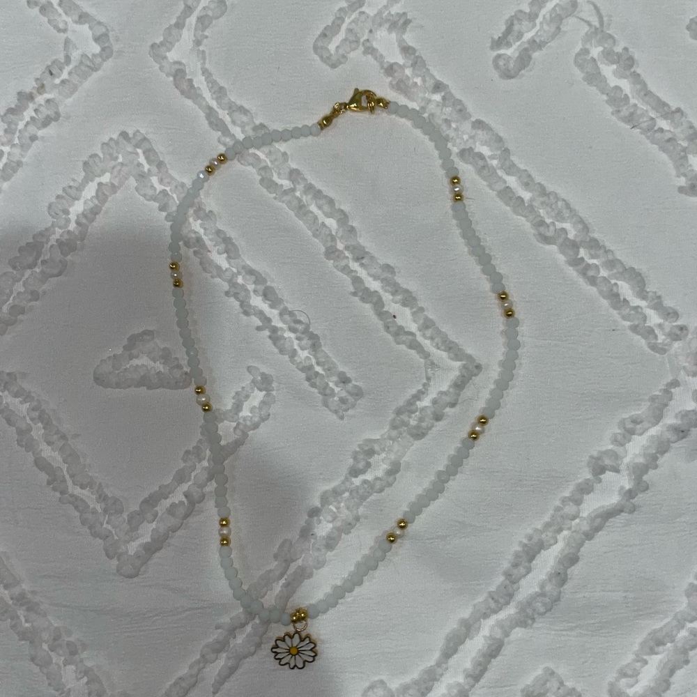 daisy sunflower necklace